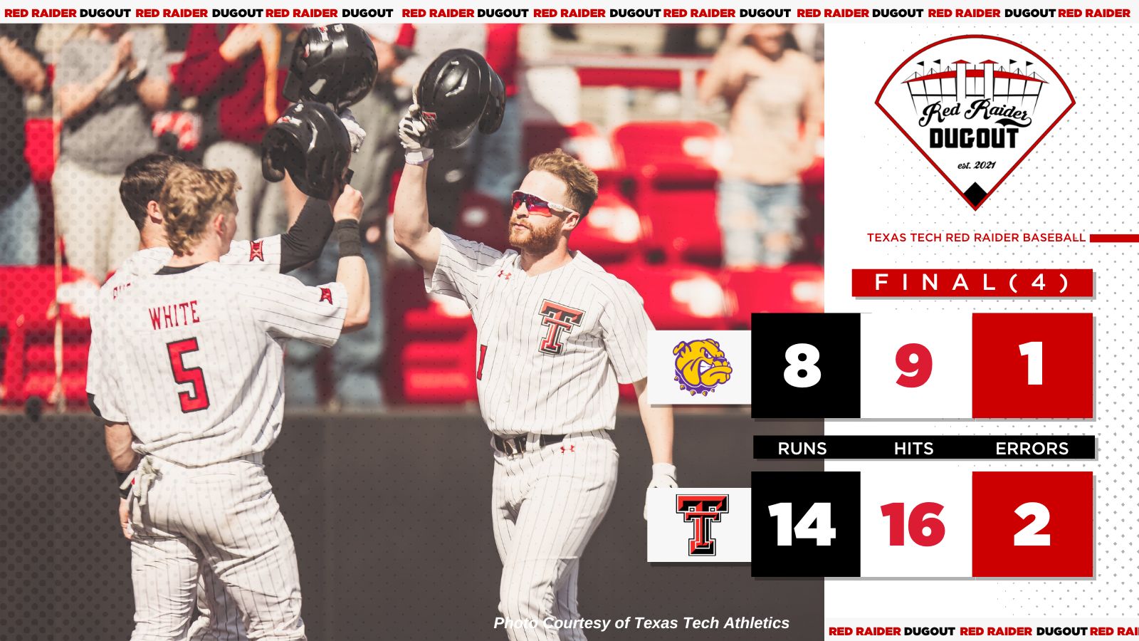 Texas Tech's Kash, Free & Harrelson Sweep Big 12 Baseball Weekly